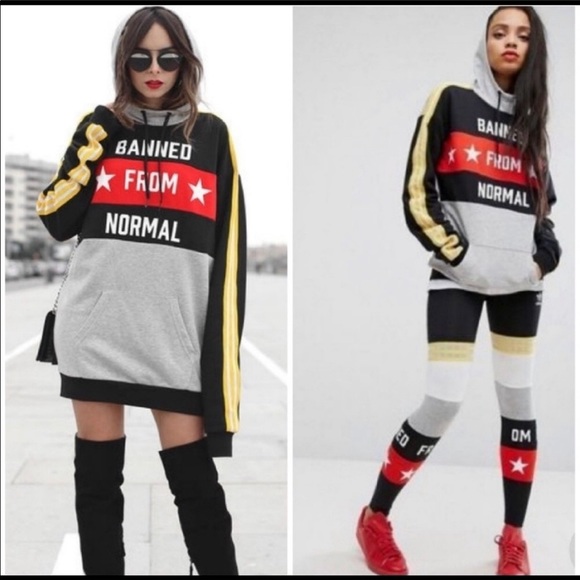 adidas Tops - Adidas Banned From Normal Rita Ora Hoodie Sz L